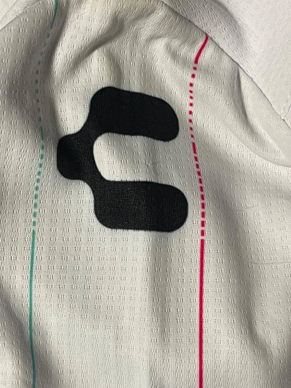 Charly Youth San Antonio FC Soccer Away Jersey White Striped Short Sleeve M 8/9